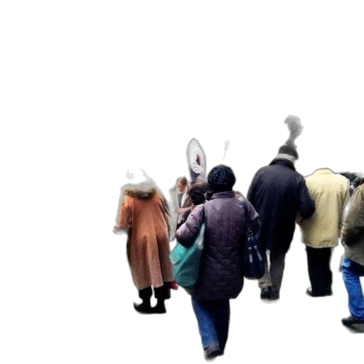 umbrella, mask, staff, jacket, 3d render, concept art, photorealistic, snow transparent PNG cut-out
