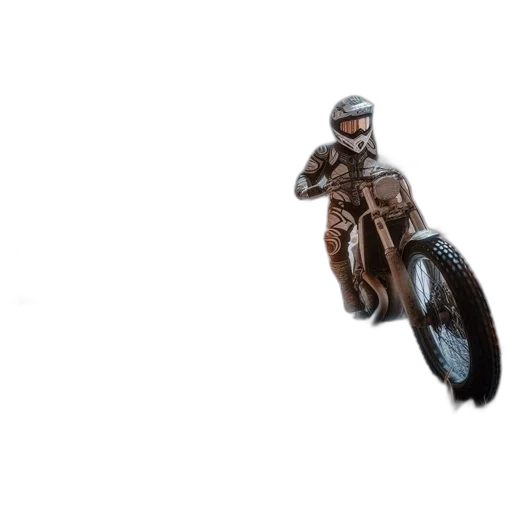 robot, creature, weapon, concept art, 3d render, comic book art, pixel art, motorcyclist transparent PNG cut-out