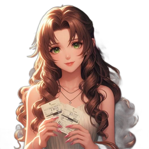 dress, jewelry, face, staff, fantasy art, anime, pixel art, concept art transparent PNG cut-out