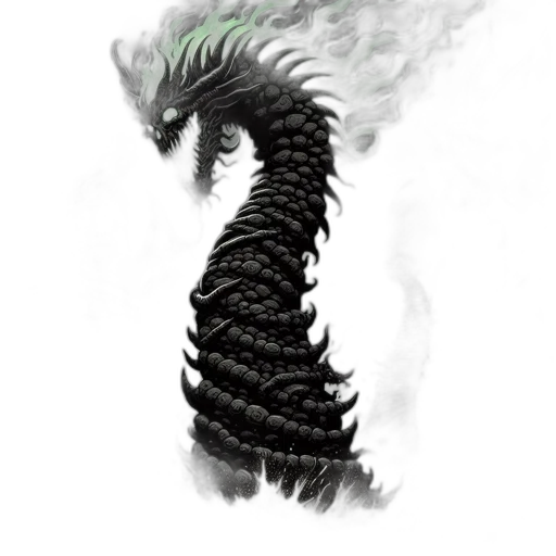 dragon, creature, staff, animal, fantasy art, concept art, pixel art, photorealistic transparent PNG cut-out