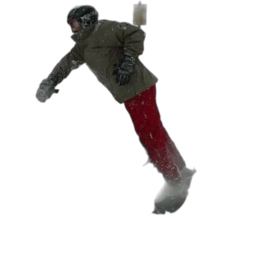 staff, jacket, robot, creature, 3d render, concept art, photorealistic, snow transparent PNG cut-out