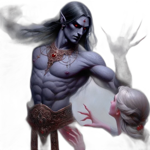 creature, fantasy art, concept art, comic book art, photorealistic, fog, underwater, dark transparent PNG cut-out