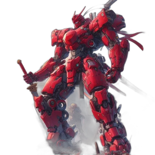 robot, weapon, dragon, sword, concept art, 3d render, fantasy art, pixel art transparent PNG cut-out