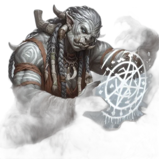 staff, fantasy art, concept art, photorealistic, comic book art, orc-like, creature, casts transparent PNG cut-out