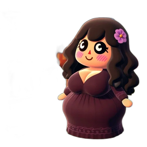 dress, 3d render, concept art, cartoon, fantasy art, animated, female, character transparent PNG cut-out