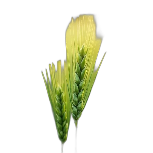 flower, hair, weapon, food, 3d render, photorealistic, concept art, green transparent PNG cut-out