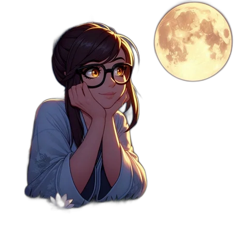 staff, face, anime, concept art, pixel art, cartoon, outer space, night transparent PNG cut-out