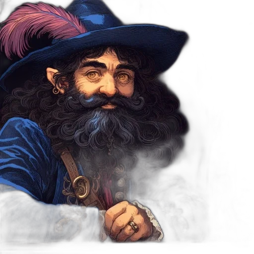 hat, face, mask, staff, fantasy art, photorealistic, concept art, oil painting transparent PNG cut-out