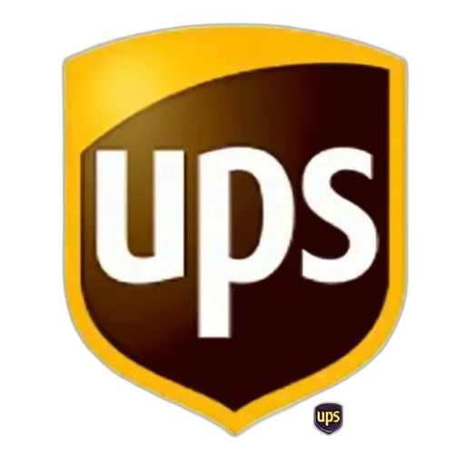 staff, weapon, furniture, stylized, ups, logo, brown, background transparent PNG cut-out