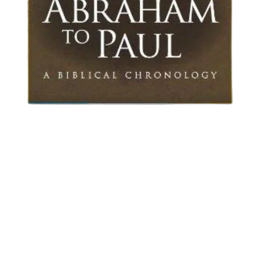 book, cover, titled, abraham, paul, biblical, chronology, features transparent PNG cut-out