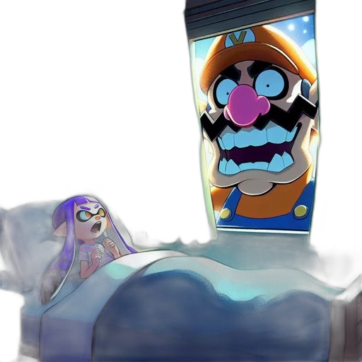 bottle, concept art, vaporwave, cartoon, underwater, dimly, lit, bedroom transparent PNG cut-out
