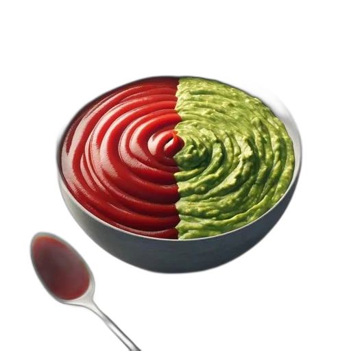 food, weapon, staff, 3d render, photorealistic, green, red, artistic transparent PNG cut-out