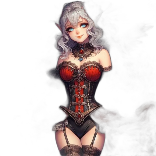 dress, staff, mask, jewelry, fantasy art, concept art, pixel art, anime transparent PNG cut-out