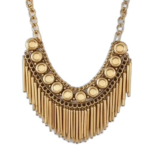 jewelry, golden, gold, statement transparent PNG cut-out