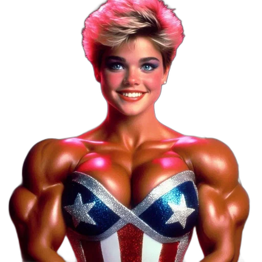 weapon, comic book art, cartoon, photorealistic, concept art, woman, short, blonde transparent PNG cut-out
