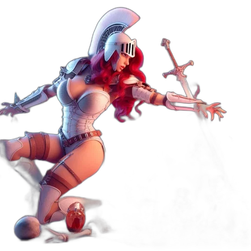 robot, weapon, staff, sword, concept art, fantasy art, 3d render, pixel art transparent PNG cut-out