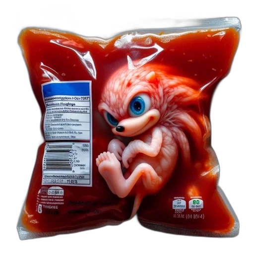 food, creature, animal, hair, 3d render, concept art, illustrative, image transparent PNG cut-out