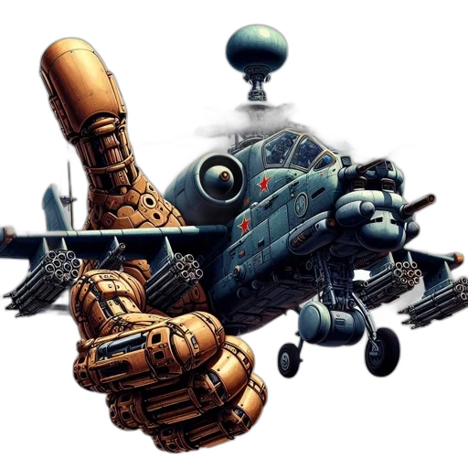 weapon, robot, concept art, 3d render, pixel art, comic book art, outer space, metallic transparent PNG cut-out
