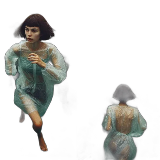 dress, creature, jacket, hair, concept art, 3d render, fantasy art, photorealistic transparent PNG cut-out