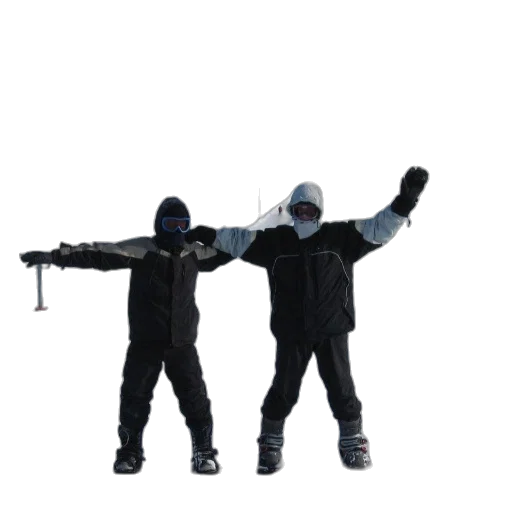 staff, jacket, weapon, umbrella, concept art, 3d render, snow, two transparent PNG cut-out