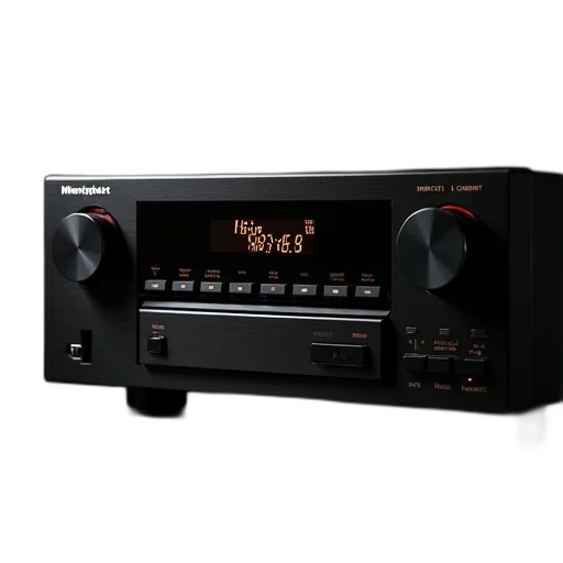 black, modern, stereo, system, digital, display, buttons, input transparent PNG cut-out