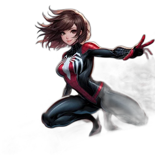 hair, comic book art, concept art, cartoon, fantasy art, red, woman, portrayed transparent PNG cut-out