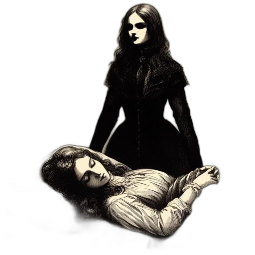 concept art, comic book art, photorealistic, pencil sketch, inside, dimly, lit, victorian transparent PNG cut-out