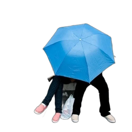 umbrella, jacket, staff, hat transparent PNG cut-out