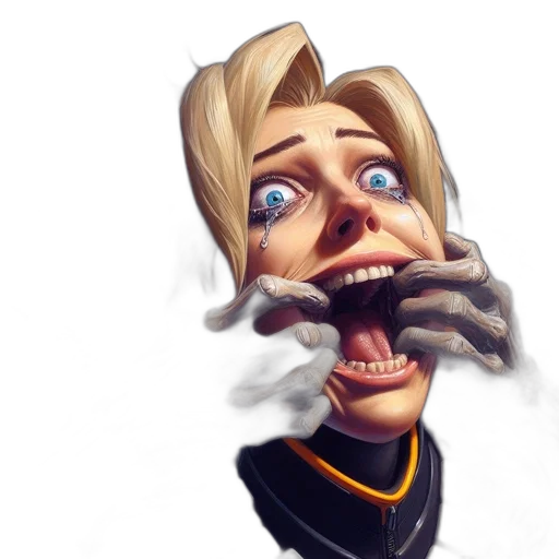 face, mask, staff, creature, concept art, fantasy art, 3d render, photorealistic transparent PNG cut-out