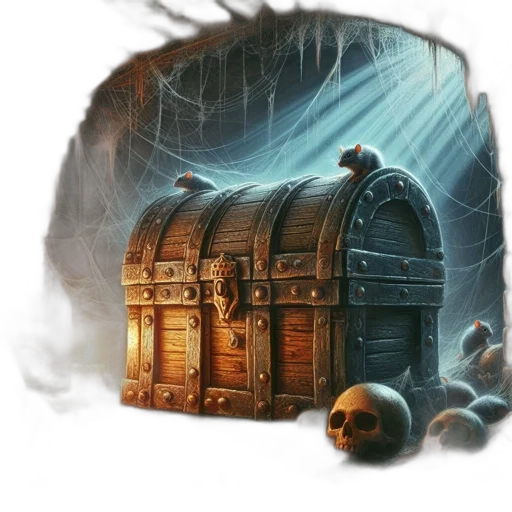 concept art, fantasy art, 3d render, fog, ancient, cobweb-laden, chamber, houses transparent PNG cut-out