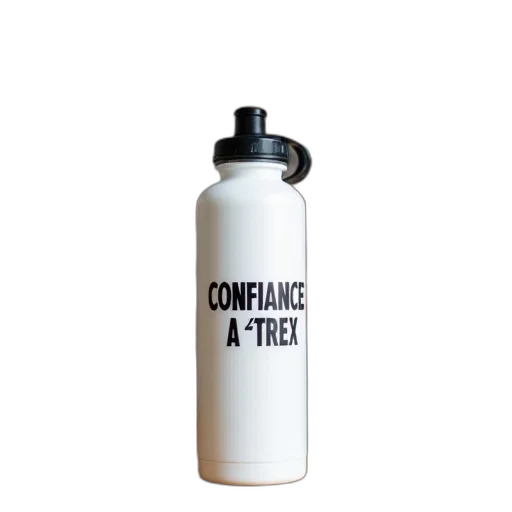 bottle, white, water, text, confiaence, contrex, placed, wooden transparent PNG cut-out