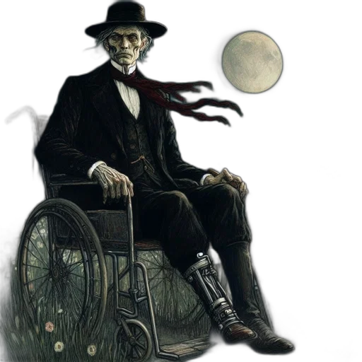 staff, mask, robot, concept art, comic book art, fantasy art, pixel art, elderly transparent PNG cut-out