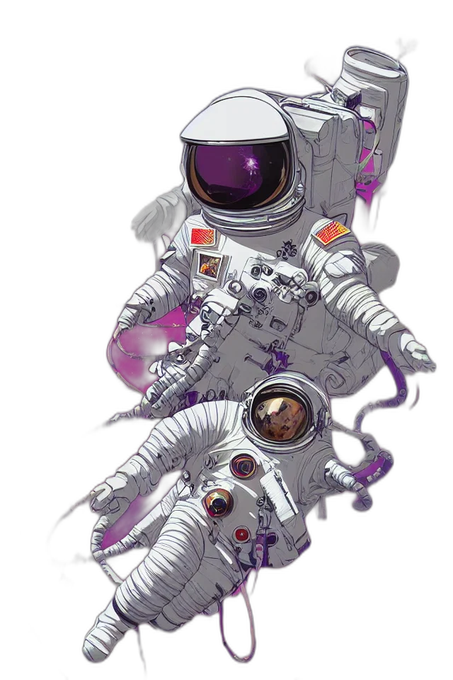 robot, jacket, staff, mask transparent PNG cut-out