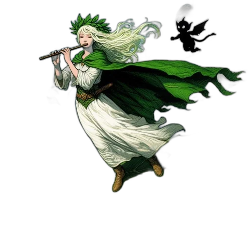 staff, dragon, dress, weapon, concept art, fantasy art, pixel art, comic book art transparent PNG cut-out