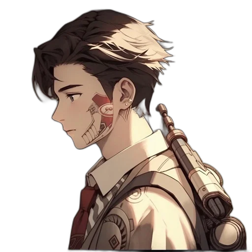 staff, face, weapon, mask, pixel art, anime, concept art, cartoon transparent PNG cut-out