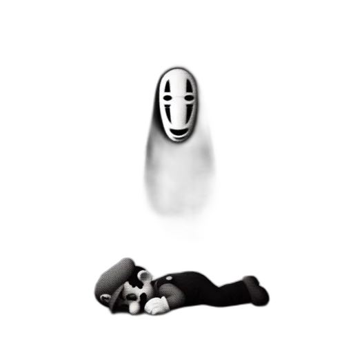 mask, robot, face, shoes, concept art, comic book art, 3d render, photorealistic transparent PNG cut-out