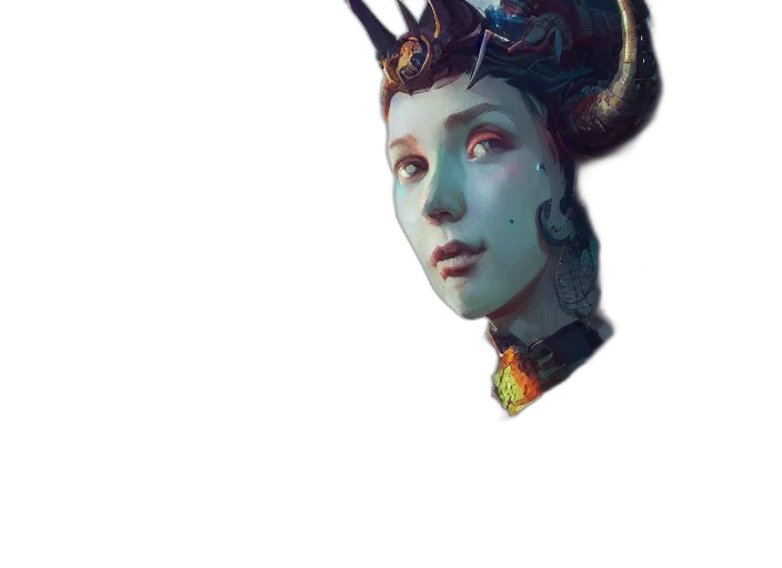 mask, staff, face, crown transparent PNG cut-out