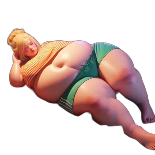 food, creature, dress, animal, 3d render, concept art, photorealistic, obese transparent PNG cut-out