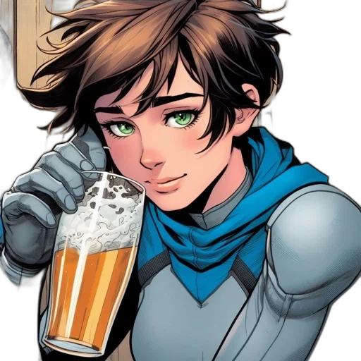 comic book art, cartoon, concept art, anime, animated, youth, tousled, dark transparent PNG cut-out