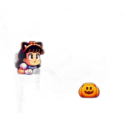 mask, crown, staff, face, pixel art, concept art, 3d render, anime transparent PNG cut-out
