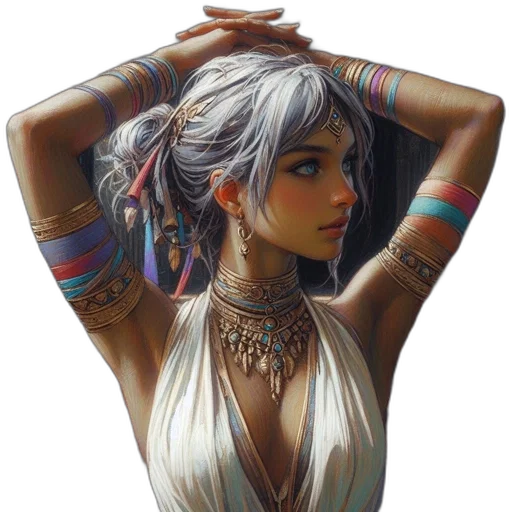 jewelry, dress, dragon, face, fantasy art, concept art, photorealistic, pixel art transparent PNG cut-out