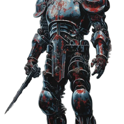 robot, weapon, sword, creature, concept art, fantasy art, cyberpunk, comic book art transparent PNG cut-out