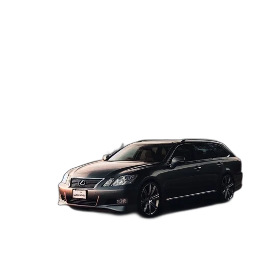 car, 3d render, photorealistic, concept art, dark, gray, lexus, chrome transparent PNG cut-out