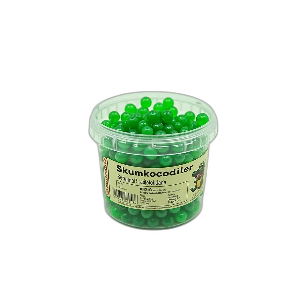 food, crown, 3d render, green, clear, plastic, container, filled transparent PNG cut-out