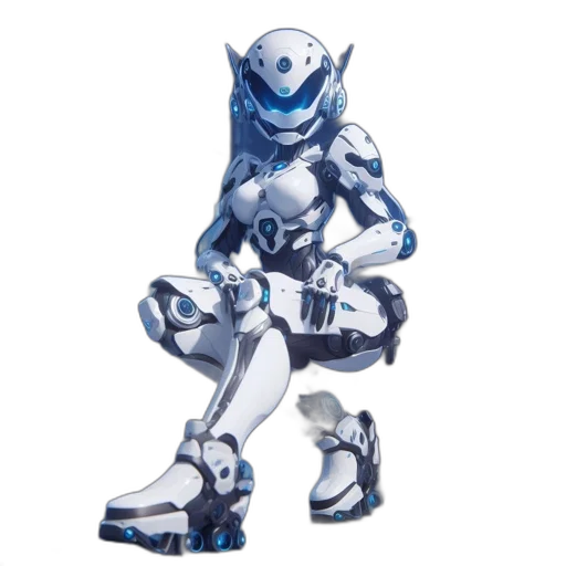 robot, weapon, creature, animal, concept art, 3d render, vaporwave, pixel art transparent PNG cut-out