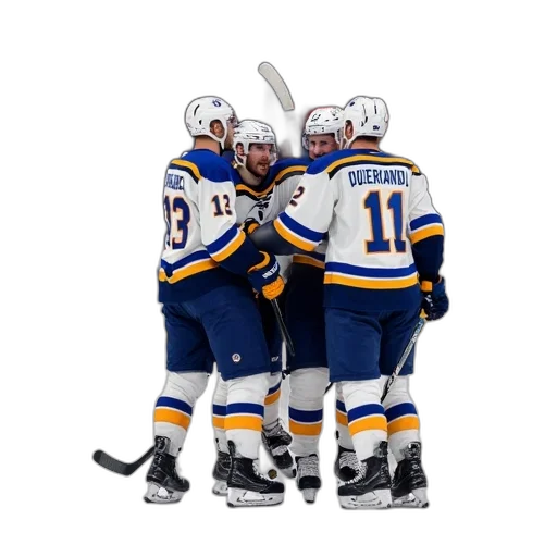 staff, crown, louis, blues, players, celebrating, their, win transparent PNG cut-out