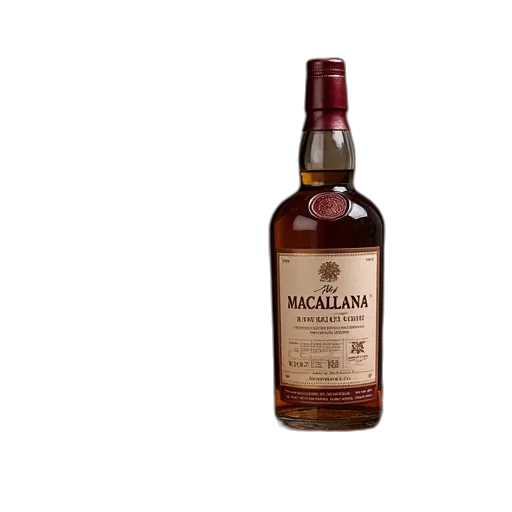 bottle, macallana, glenligh, very transparent PNG cut-out