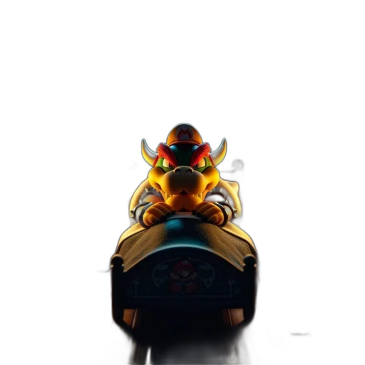 crown, robot, weapon, mask, concept art, 3d render, pixel art, photorealistic transparent PNG cut-out