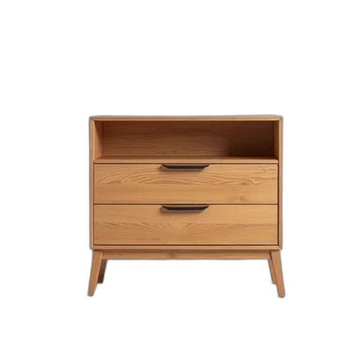 furniture, 3d render, earth tones, wooden, dresser, flat, top, four transparent PNG cut-out