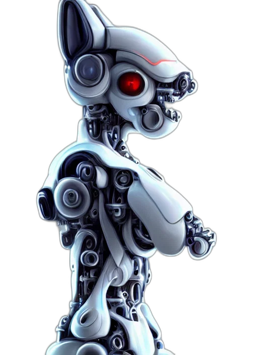 robot, staff, creature, concept art transparent PNG cut-out